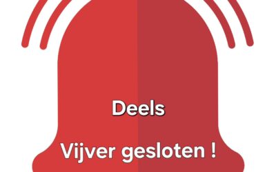 Vijver deels gesloten 22/23 augustus!